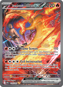 Team Rocket's Moltres ex - pokemon TCG Card