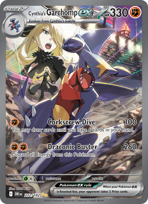 Cynthia's Garchomp ex - Pokémon TCG Card