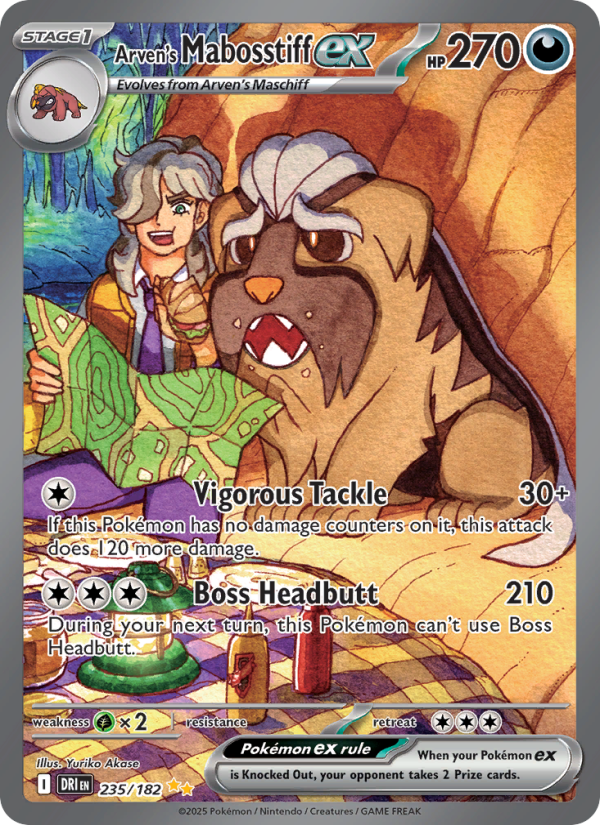 Arven's Mabosstiff ex - Pokémon TCG Card