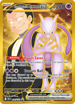 Team Rocket's Mewtwo ex - pokemon TCG Card