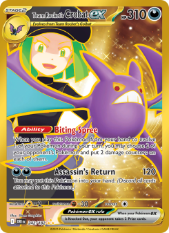 Team Rocket's Crobat ex - pokemon TCG Card