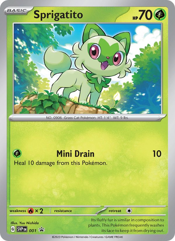 Sprigatito - Pokémon TCG Card