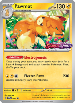 Pawmot - pokemon TCG Card