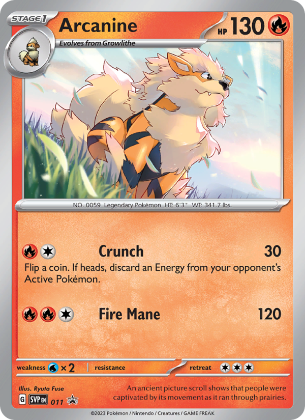 Arcanine - Pokémon TCG Card