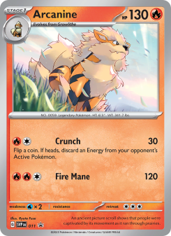 Arcanine - pokemon TCG Card
