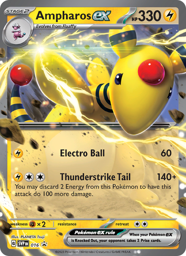 Ampharos ex - Pokémon TCG Card