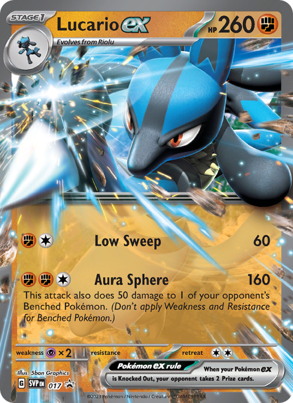 Lucario ex - Pokémon TCG Card