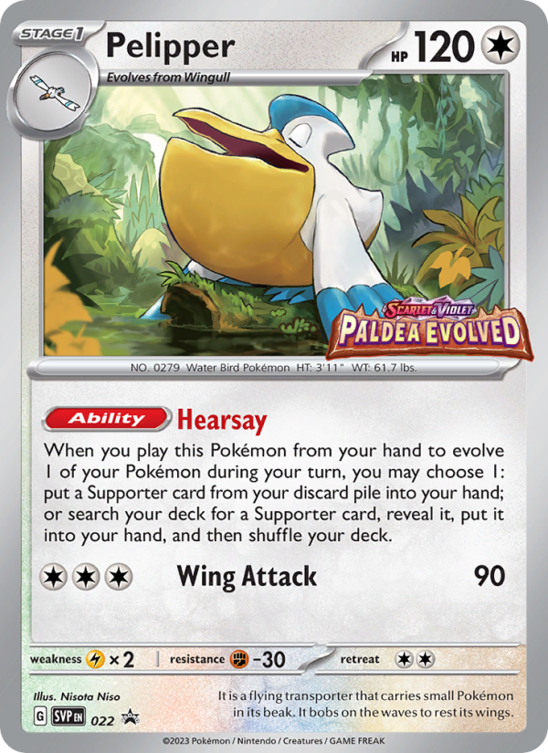 Pelipper - Pokémon TCG Card