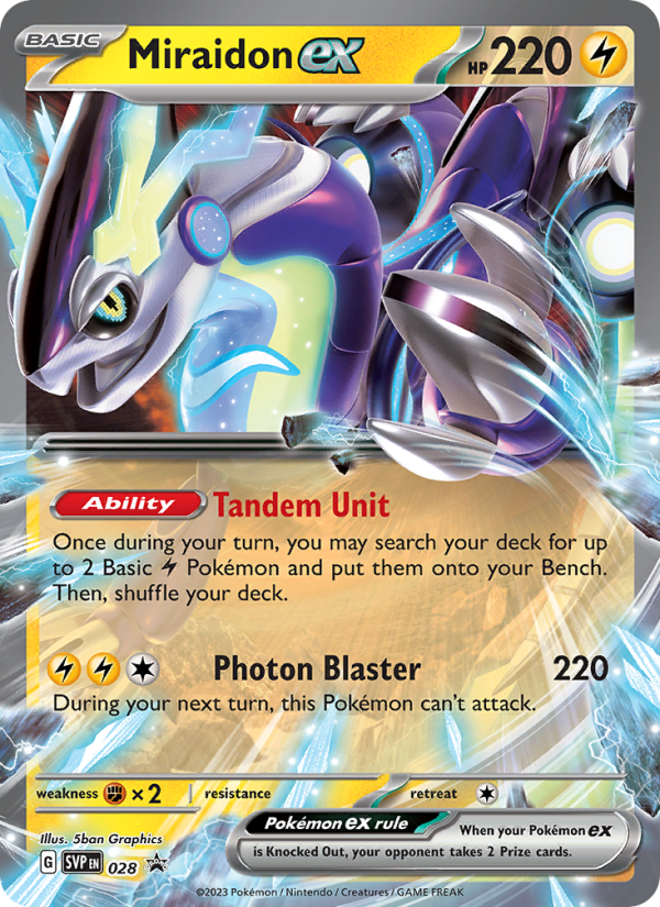 Miraidon ex - Pokémon TCG Card