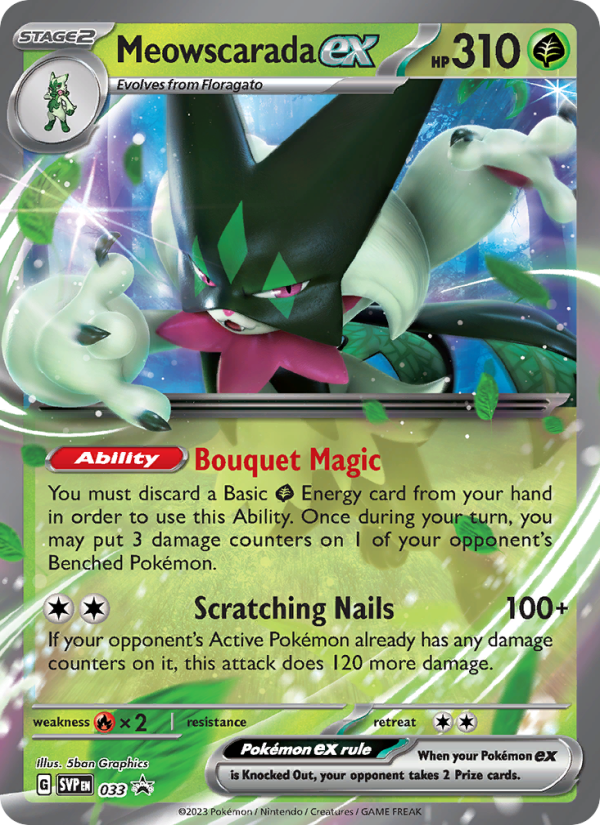 Meowscarada ex - Pokémon TCG Card