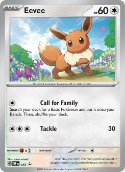 Eevee - pokemon TCG Card