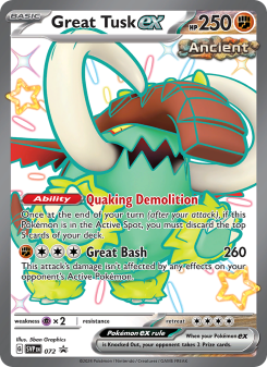 Great Tusk ex - pokemon TCG Card