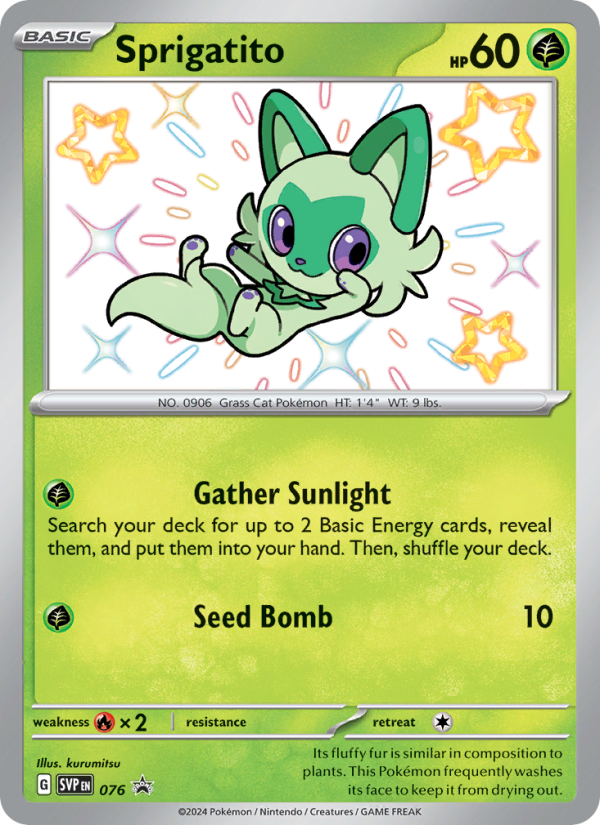 Sprigatito - Pokémon TCG Card