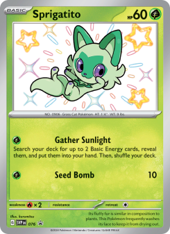 Sprigatito - pokemon TCG Card