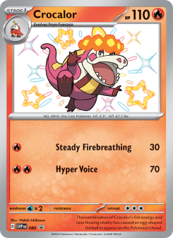 Crocalor - pokemon TCG Card