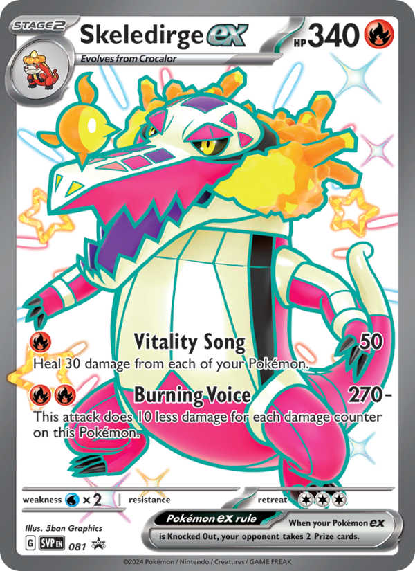 Skeledirge ex - Pokémon TCG Card