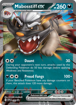 Mabosstiff ex - pokemon TCG Card