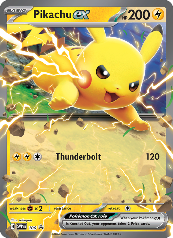 Pikachu ex - Pokémon TCG Card