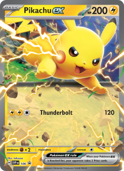Pikachu ex - pokemon TCG Card