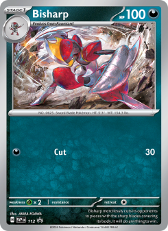 Bisharp - pokemon TCG Card