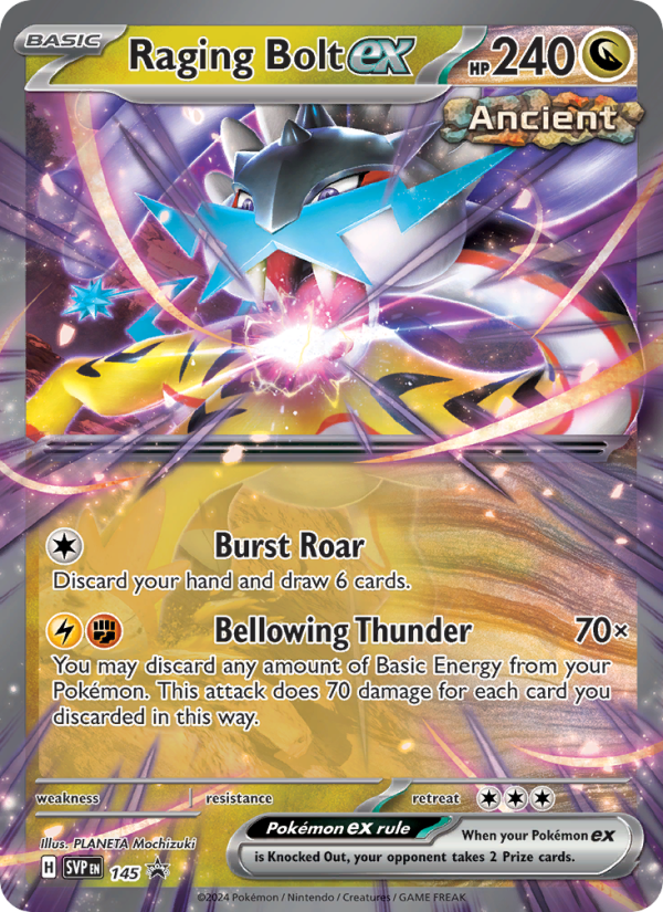 Raging Bolt ex - Pokémon TCG Card