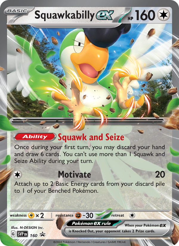 Squawkabilly ex - Pokémon TCG Card