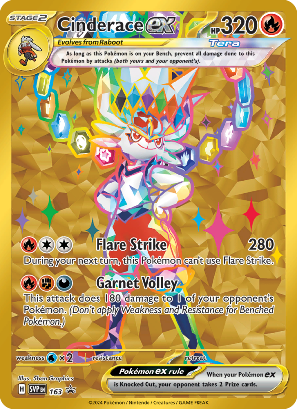 Cinderace ex - Pokémon TCG Card