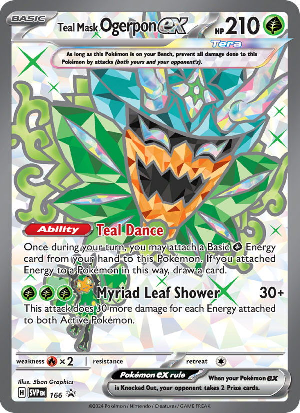 Teal Mask Ogerpon ex - Pokémon TCG Card