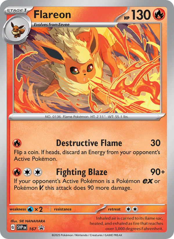 Flareon - Pokémon TCG Card