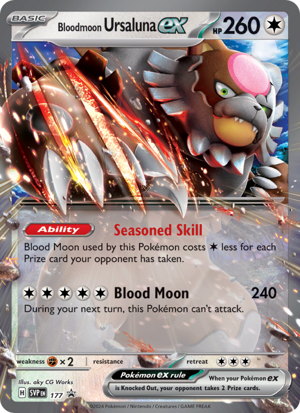 Bloodmoon Ursaluna ex - Pokémon TCG Card