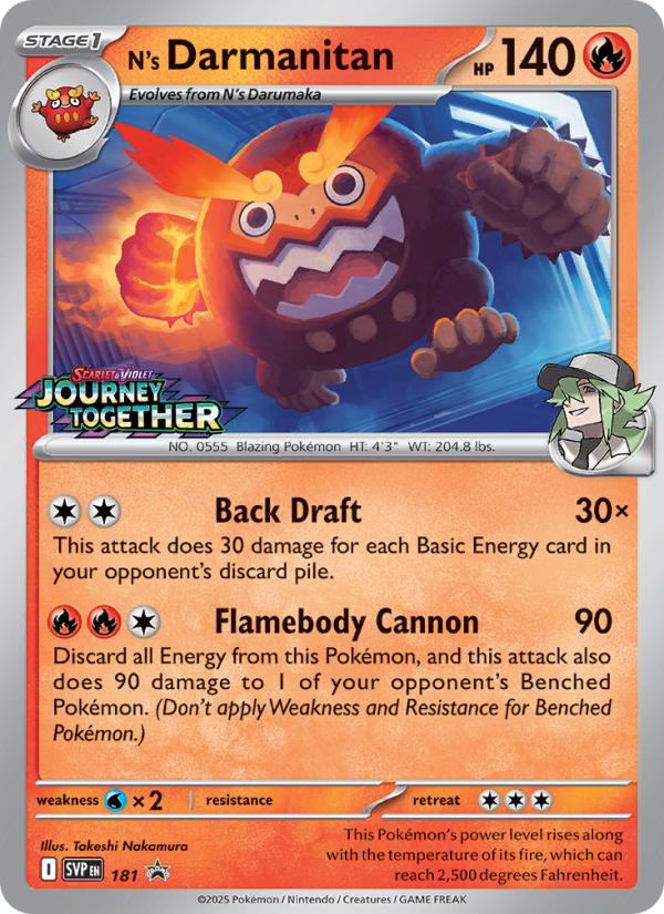 N's Darmanitan - Pokémon TCG Card