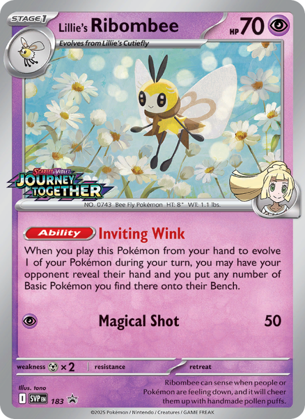 Lillie's Ribombee - Pokémon TCG Card