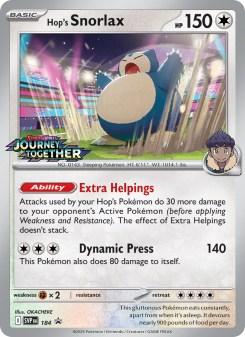Hop's Snorlax - pokemon TCG Card