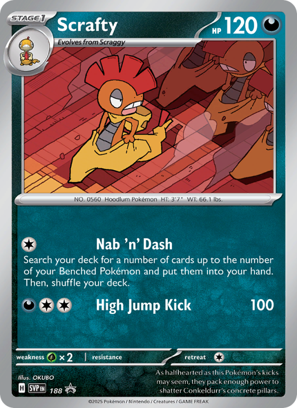 Scrafty - Pokémon TCG Card