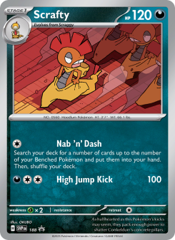 Scrafty - pokemon TCG Card