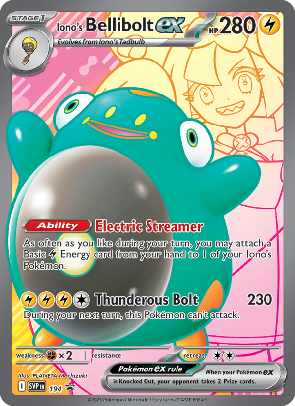 Iono's Bellibolt ex - Pokémon TCG Card
