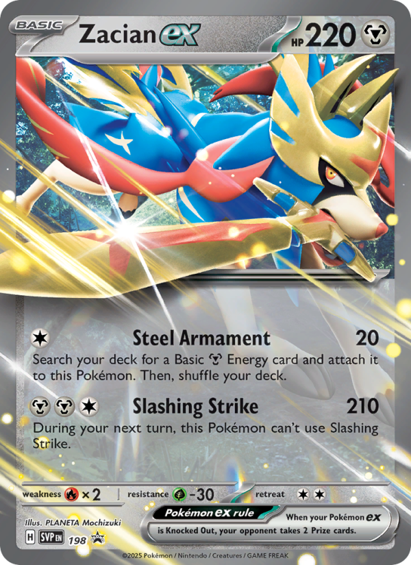 Zacian ex - Pokémon TCG Card