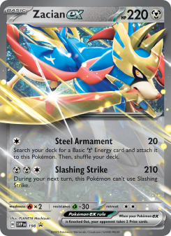 Zacian ex - pokemon TCG Card
