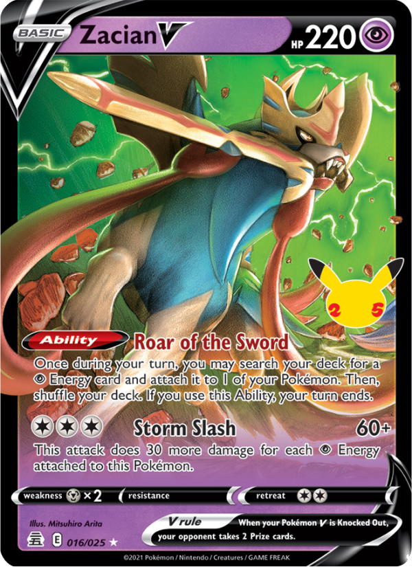 Zacian V - Pokémon TCG Card