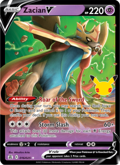 Zacian V - pokemon TCG Card