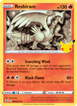 Reshiram - pokemon TCG Card