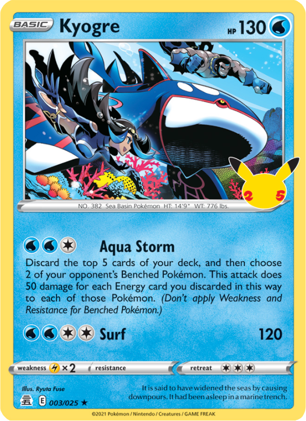 Kyogre - Pokémon TCG Card