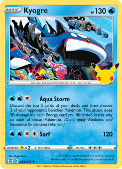 Kyogre - pokemon TCG Card