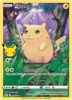 Pikachu - pokemon TCG Card