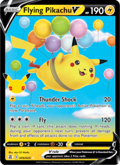 Flying Pikachu V - pokemon TCG Card