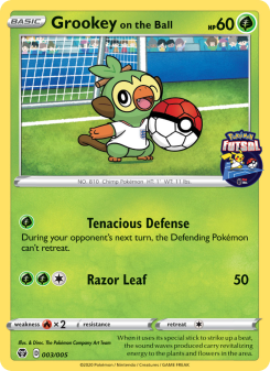 Grookey on the Ball - pokemon TCG Card