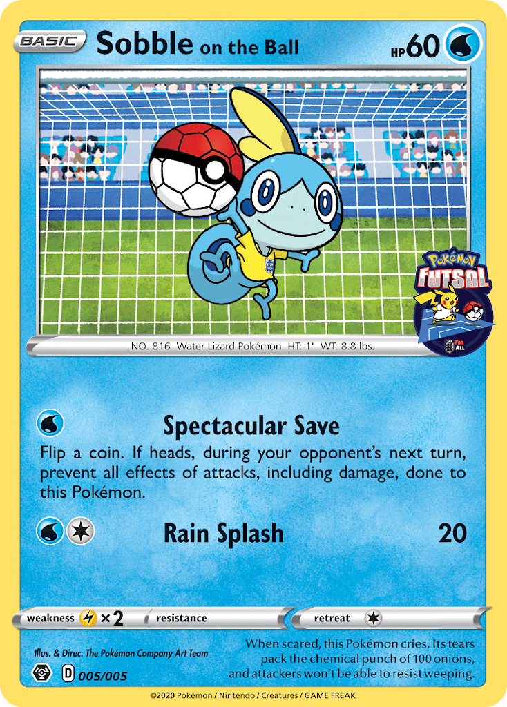 Sobble on the Ball - Pokémon TCG Card