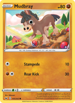 Mudbray - pokemon TCG Card