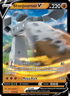 Stonjourner V - pokemon TCG Card