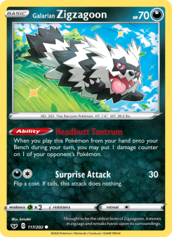 Galarian Zigzagoon - pokemon TCG Card